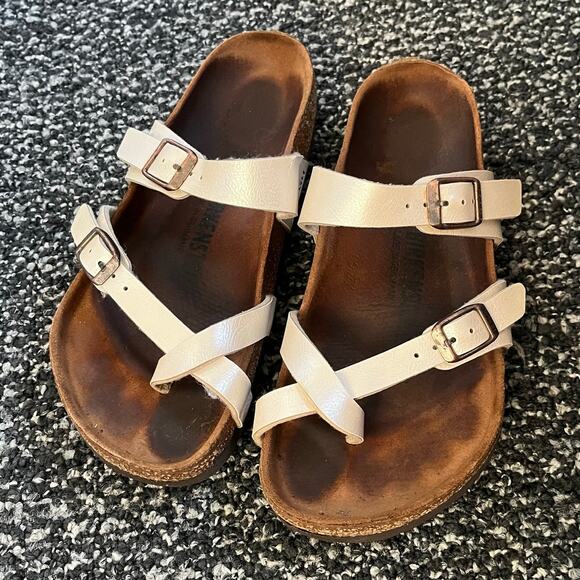 Birkenstock Mayari - Women's Size 36 EU/5.5 US Regular - Iridescent Pearl Ivory - Picture 1 of 12